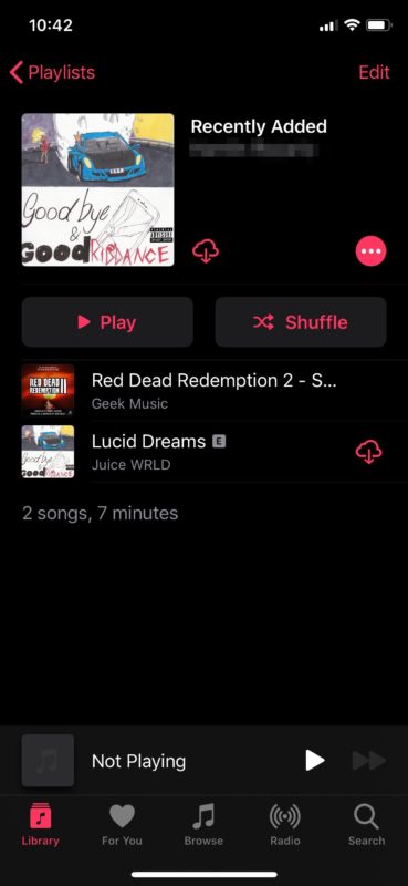 How to see your recently added songs in Apple Music