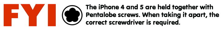 iphone with pentalobe screw