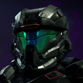 From the Halo Waypoint website armor customization renderer. Note that the render is not fully representative of the in-game visor due to renderization outside of the game's engine.