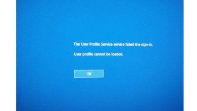 ProfSvc service failed