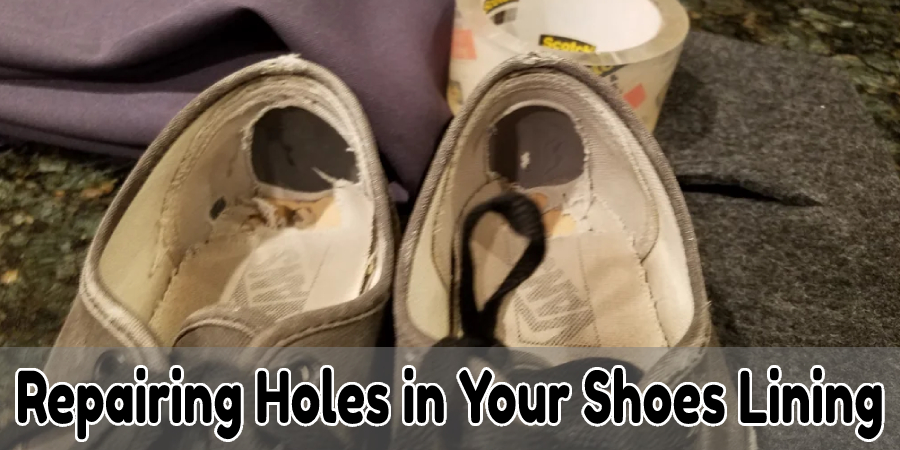 Repair holes in your shoe insoles