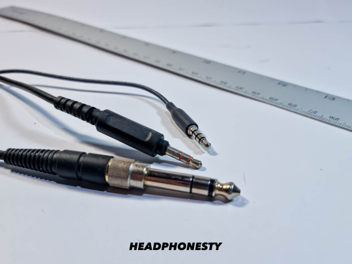 Check the headphone jack for dust or debris