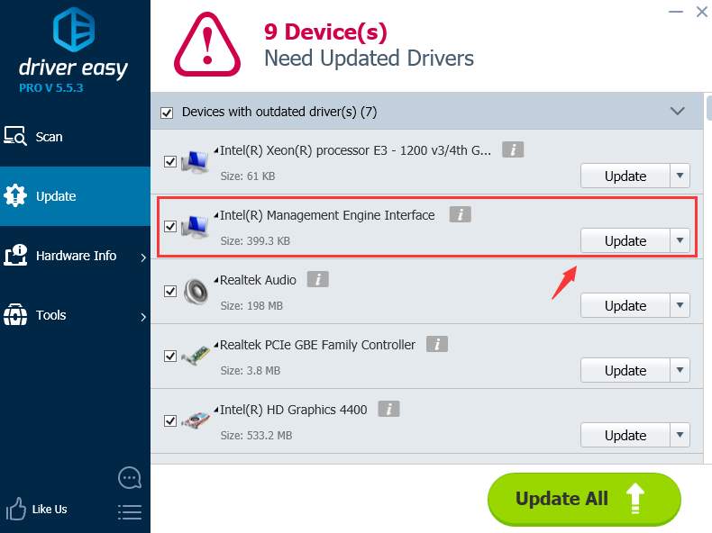 Intel Management Engine Interface Driver Code 10 [Solved]