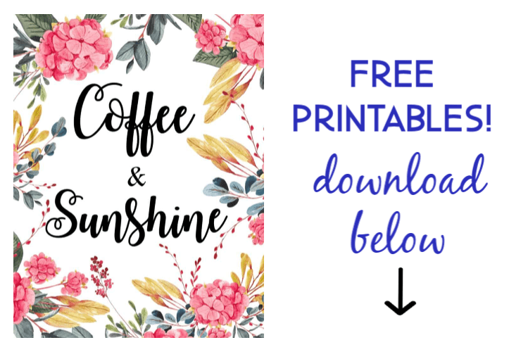 Free coffee and sun prints