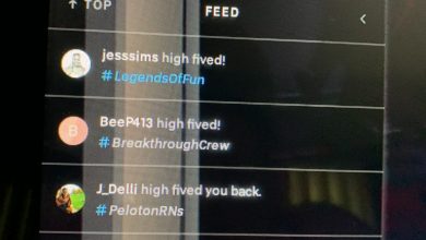 peloton high five from jess sims
