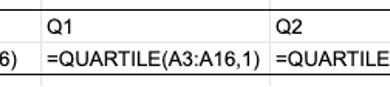 data set example 1 box whisker plot google sheets min