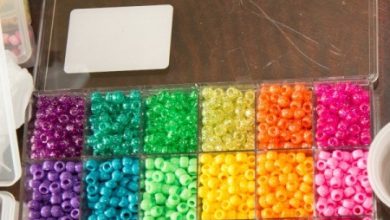 Beaded Rainbow Cuff