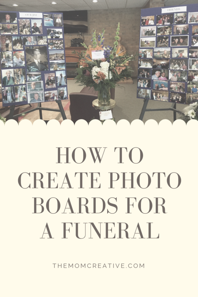 How to create a photo board for a funeral or other celebration