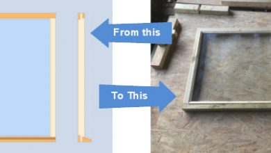 Shed window frame