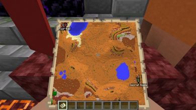 Waypoints are marked on a map in Minecraft by using colored and renamed banners (Image via Minecraft)