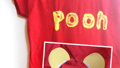 Make this easy no sew Winnie the Pooh costume for baby, toddler, kids, or adults! It