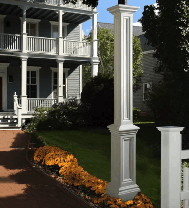 Beautiful wooden structures are built around columns, pillars and pipes to make them look more beautiful.