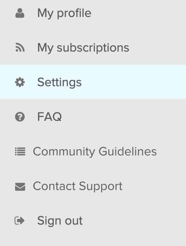 Settings for the Fitbit community