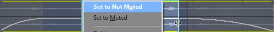 Mute the sound to the selected part