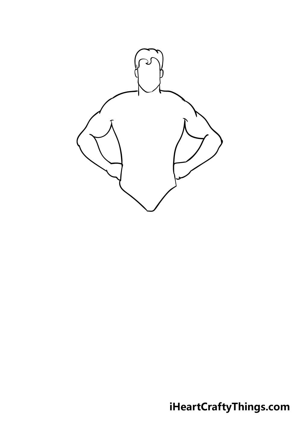superhero drawing step 3