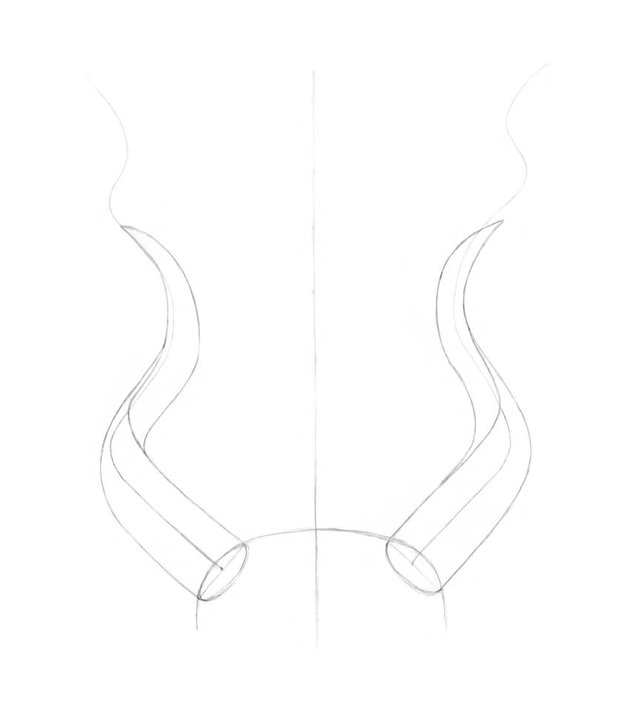 Adding the inner parts of the horns