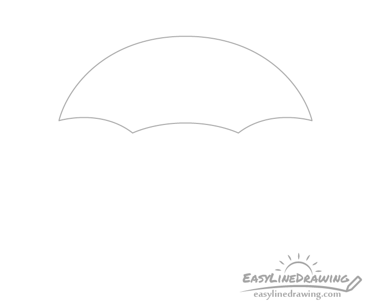 Umbrella canopy drawing