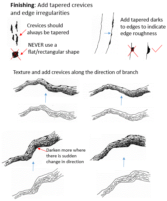 pen and ink branch drawing tutorial
