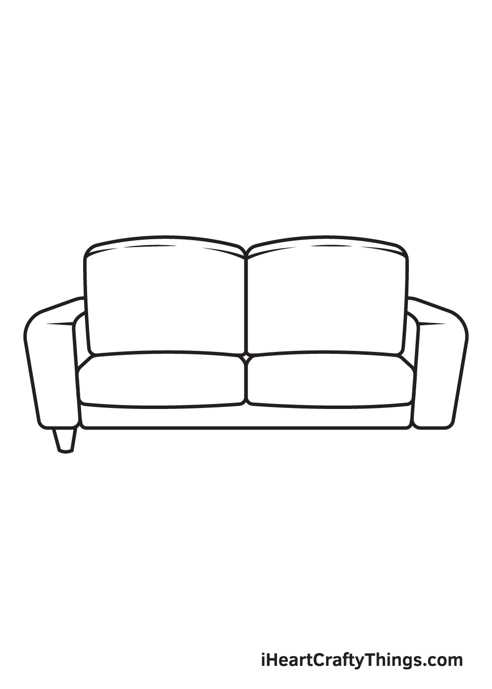 Drawing a chair - Step 8