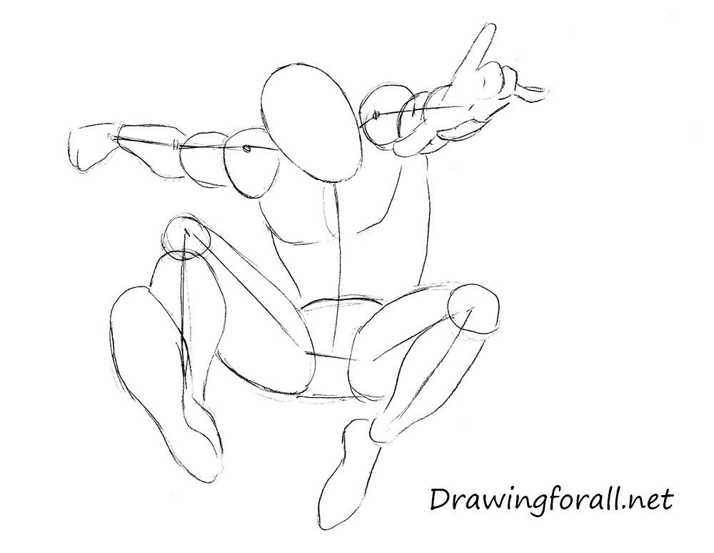 how to draw spiderman