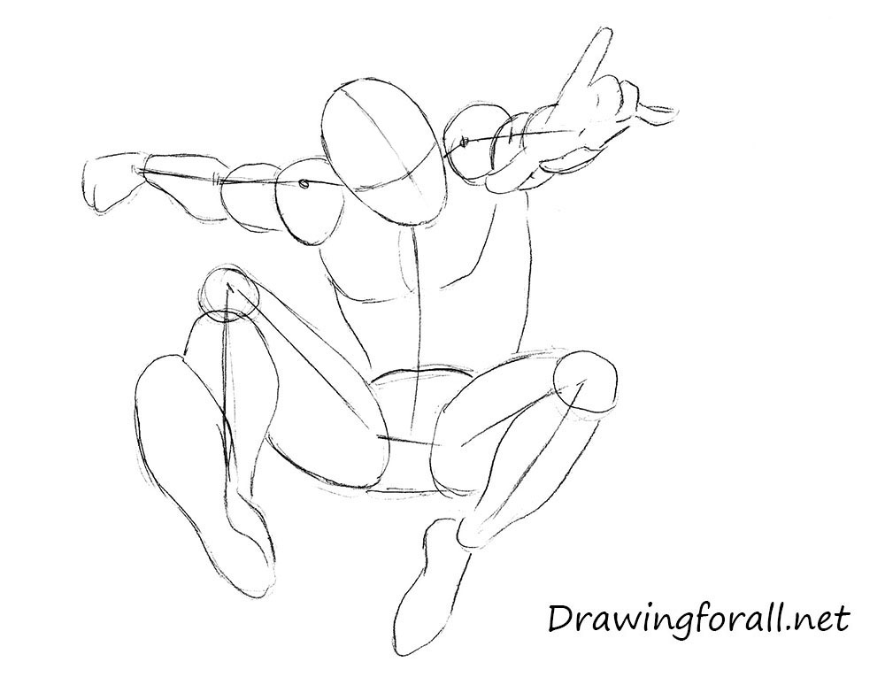 how to draw spiderman