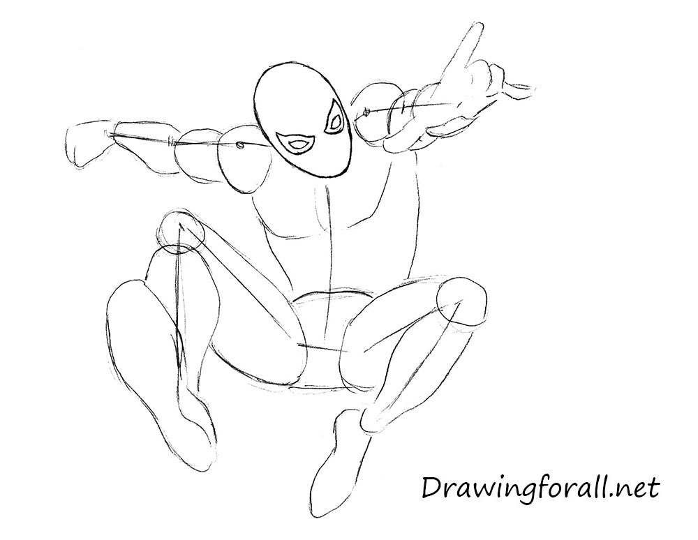 how to draw awesome spiderman