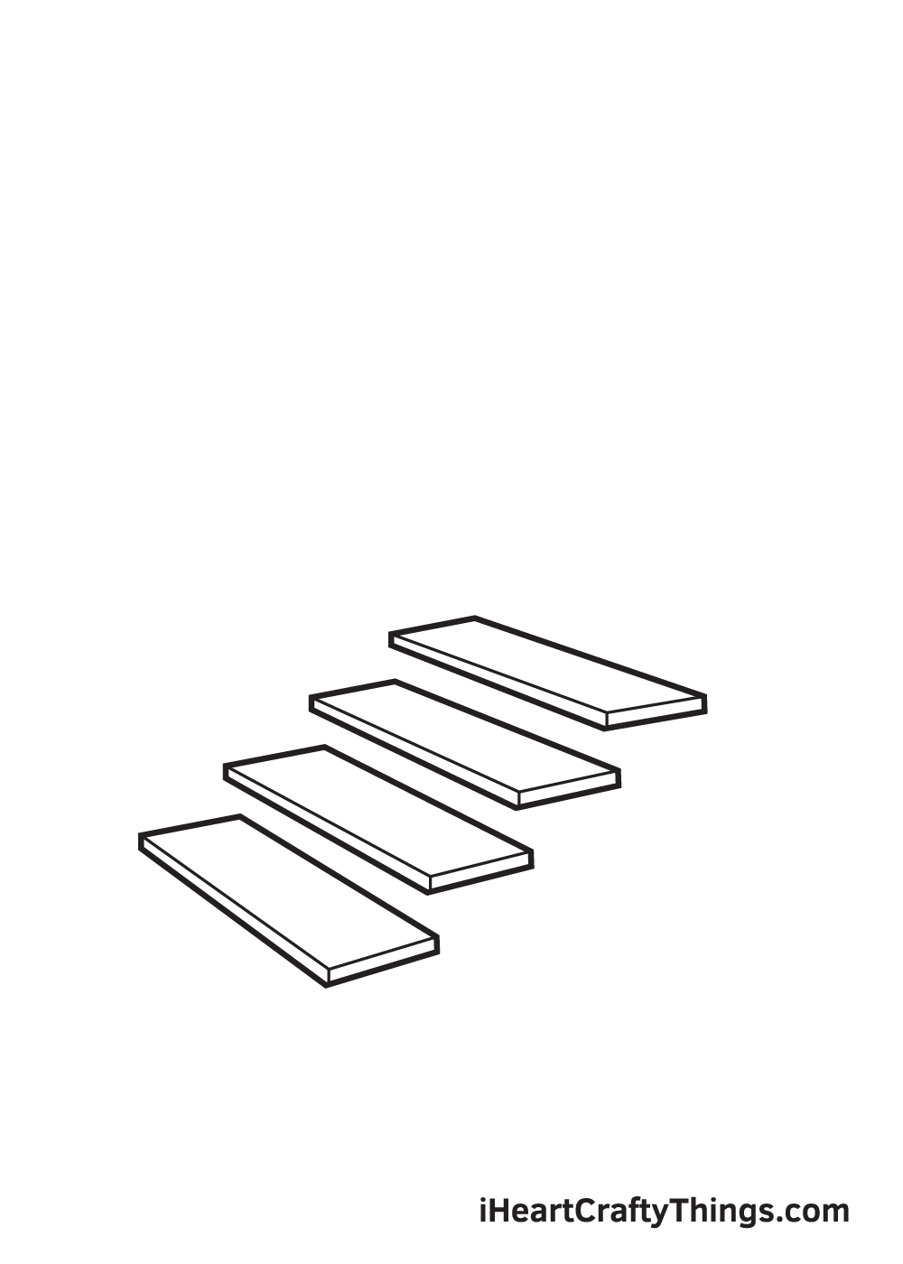 drawing of stairs step 4