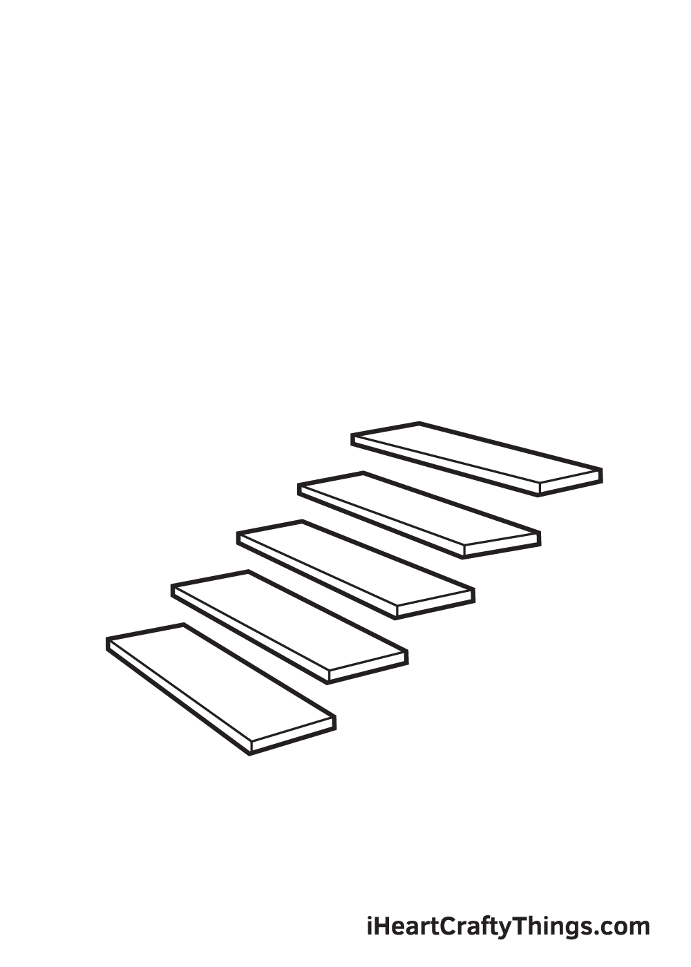 drawing of stairs step 5