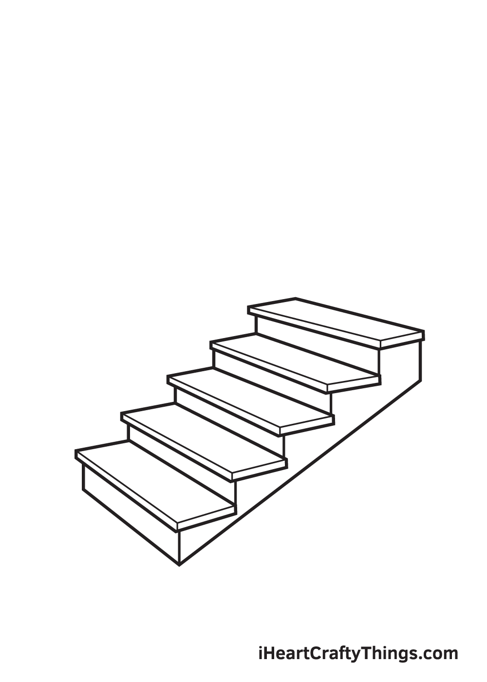 drawing of stairs step 6