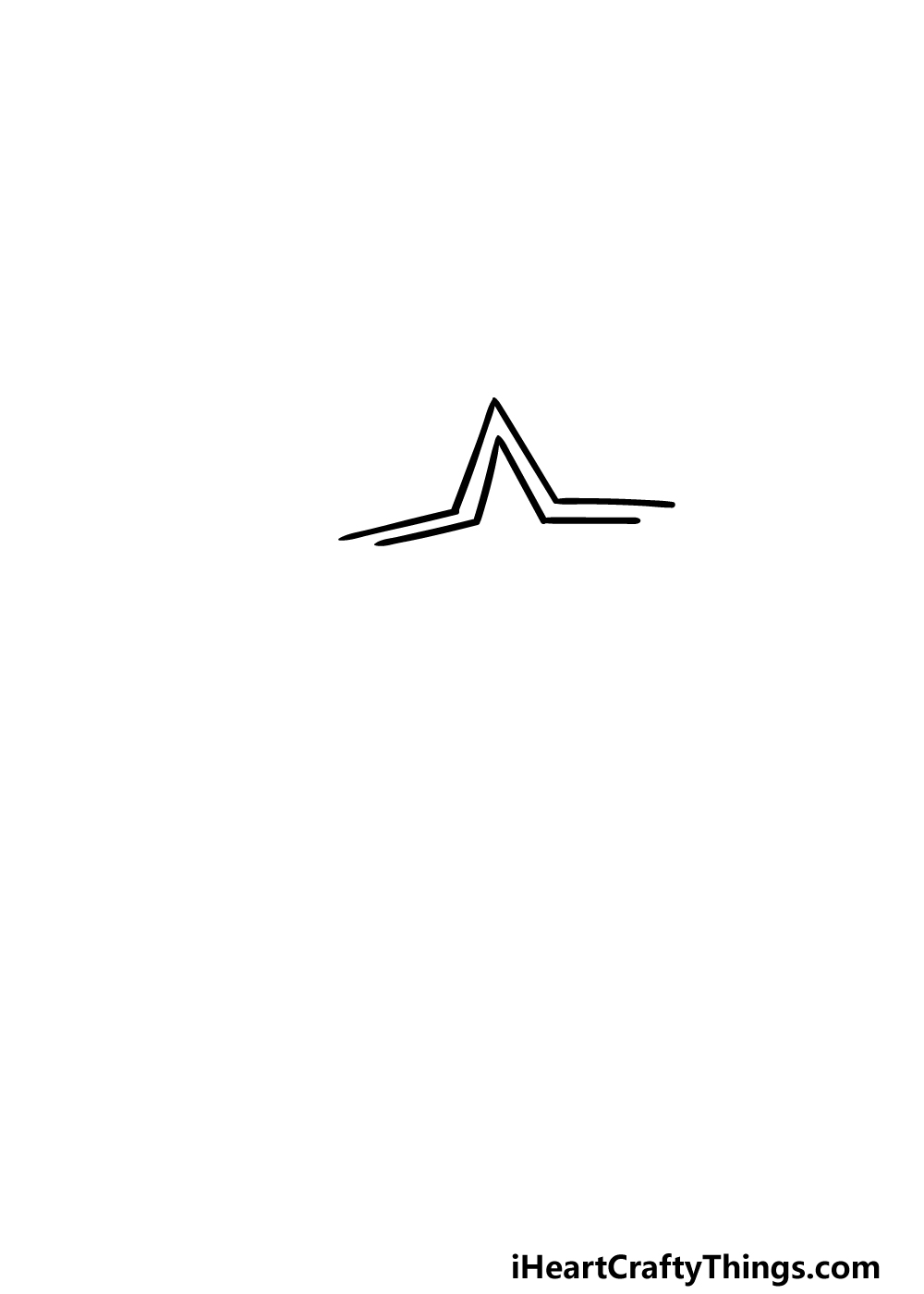 draw a shooting star step 1