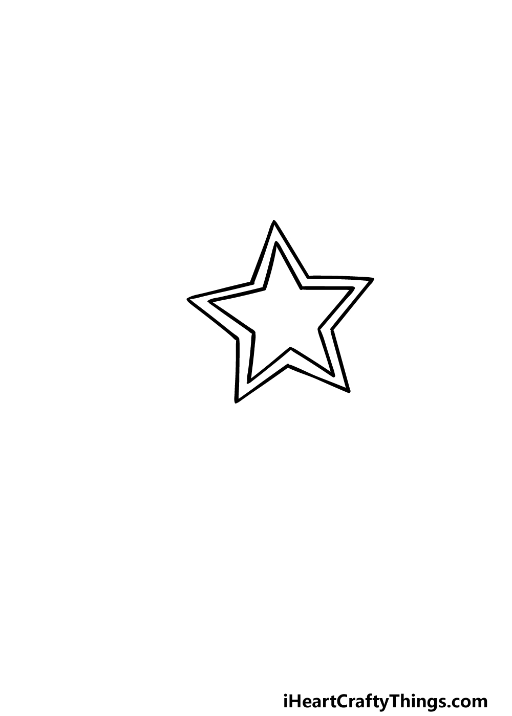 draw a shooting star step 3