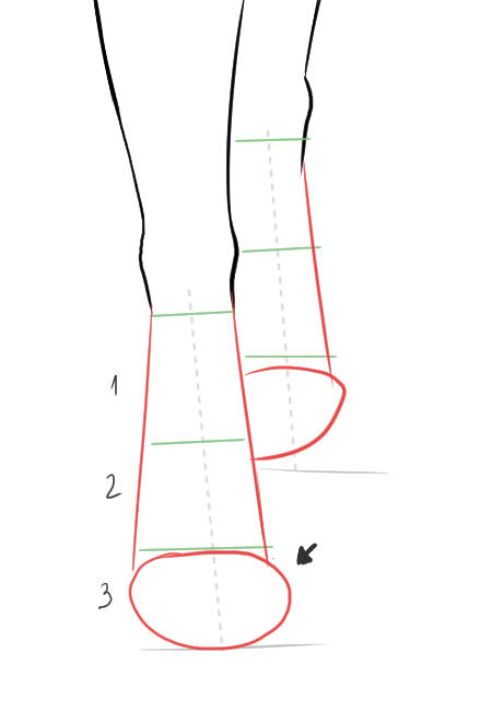 How to draw shoes in front of step 2. Fashion design tutorial