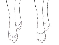 how to draw shoes and heels for desgn fashion sketch from preview