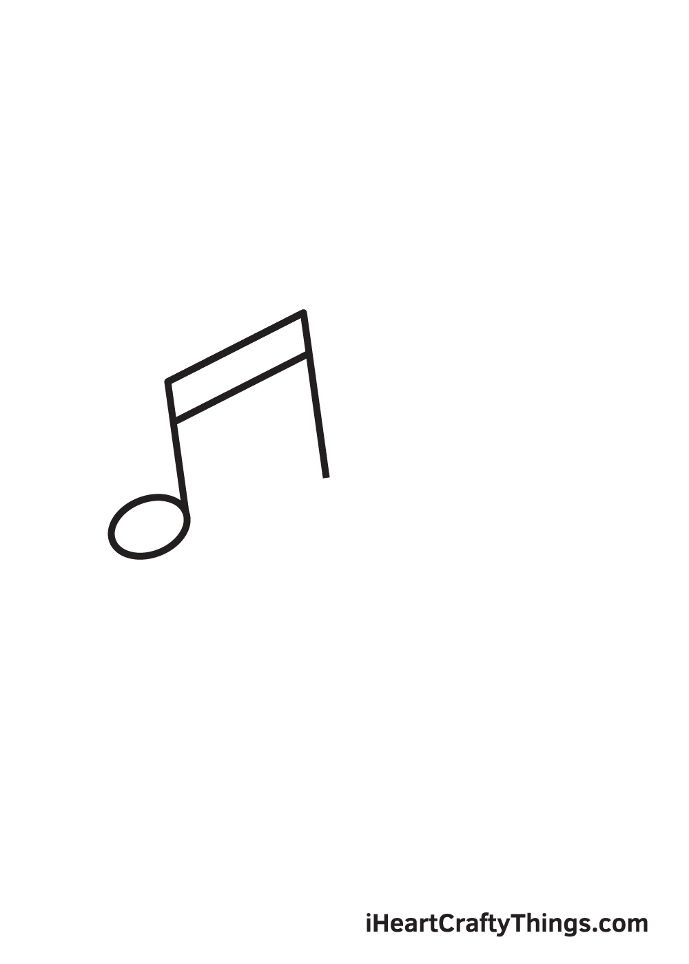 musical note drawing step 2