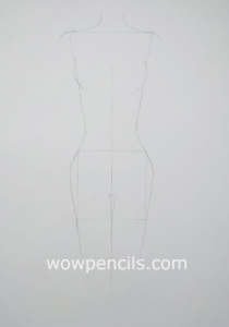 Hips and contours of the figure