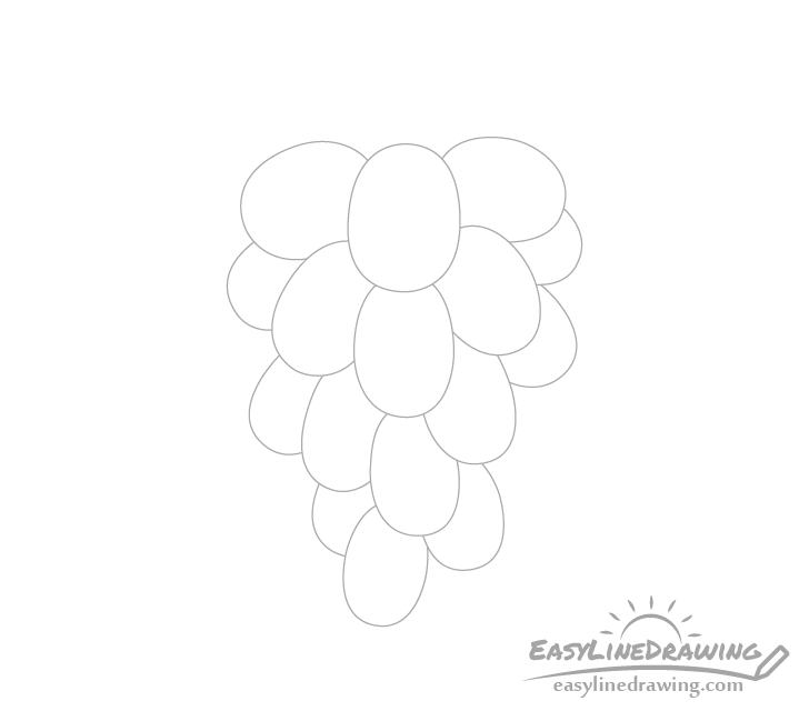 Outer drawing of grapes