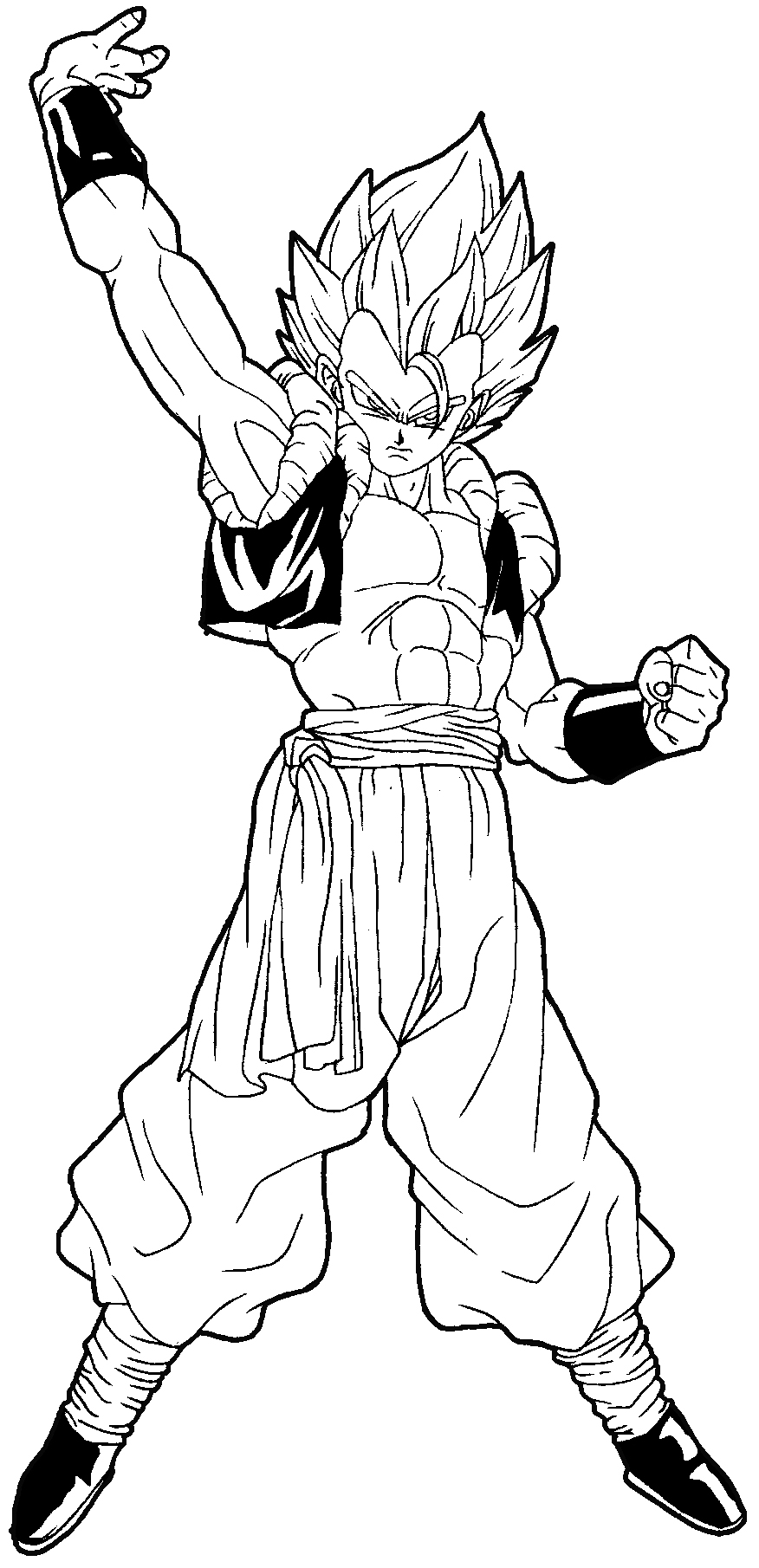 How to Draw Gogeta from Dragon Ball Z in Easy Steps Tutorial