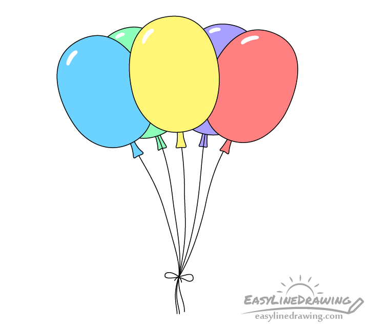 Draw balloons
