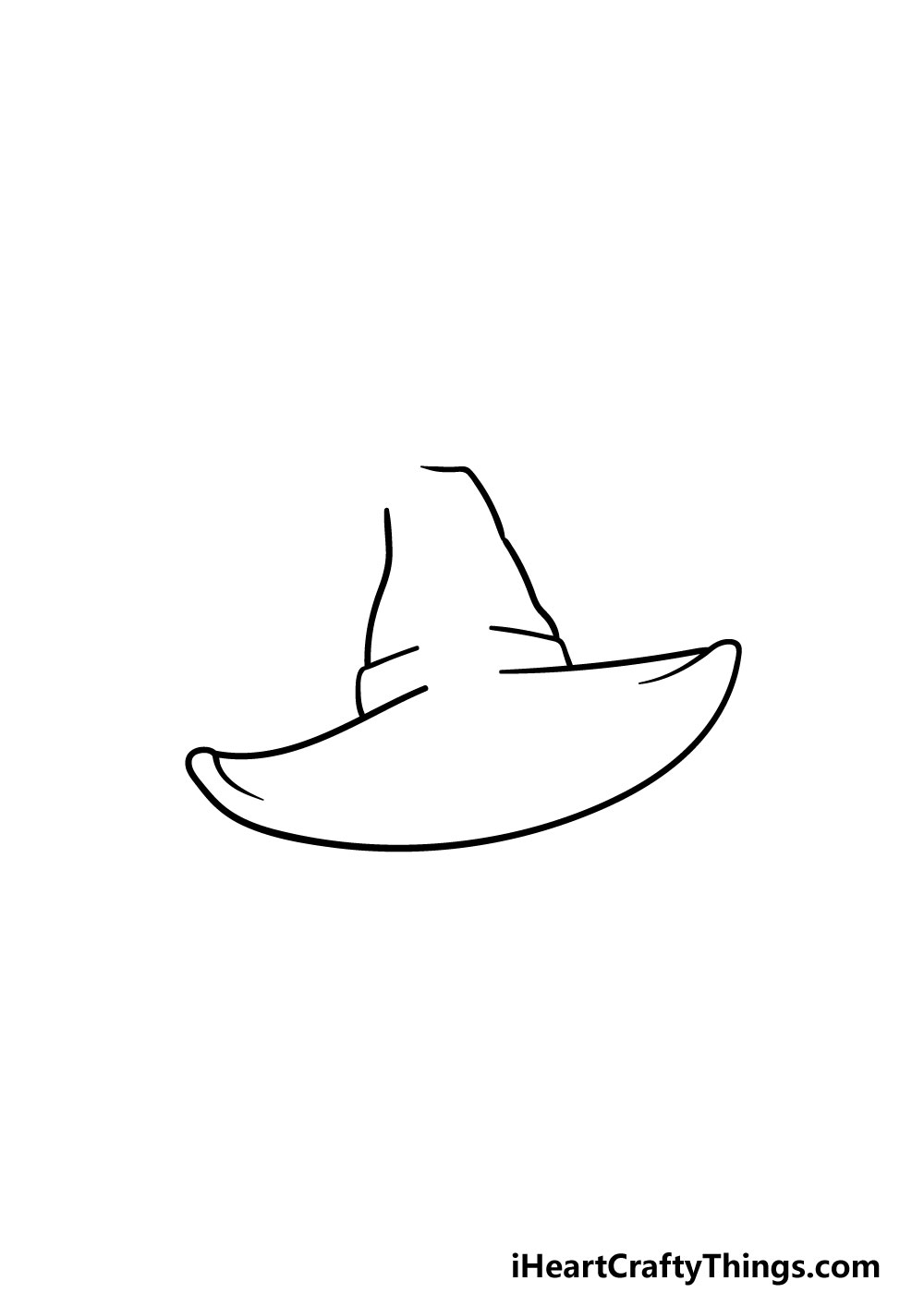 draw a witch hat step 2