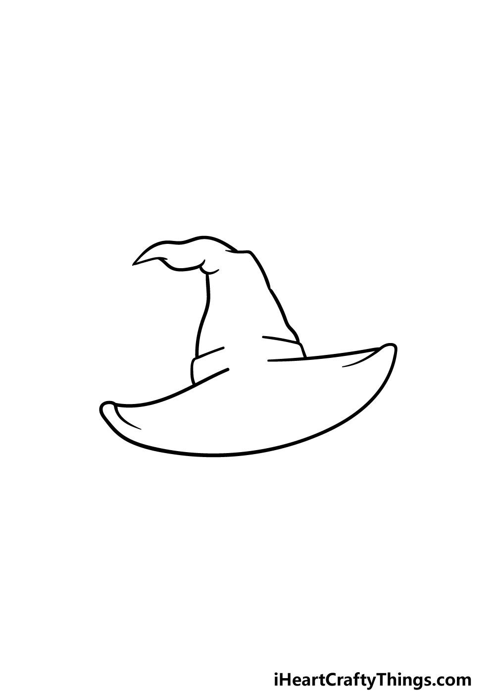 draw a witch hat step 3