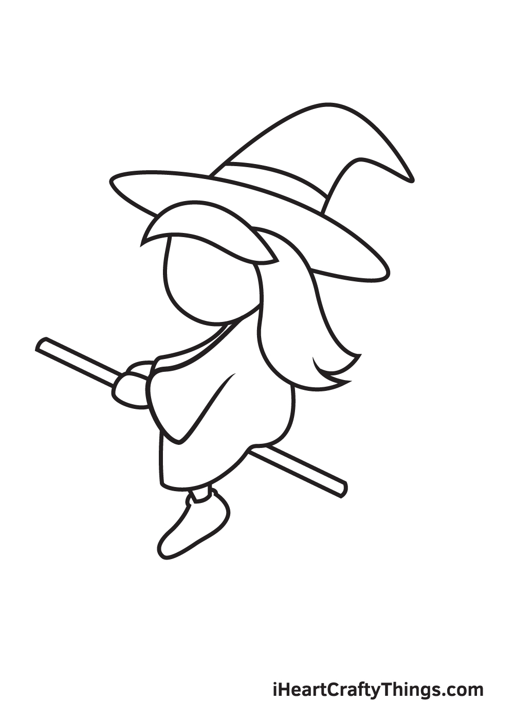 draw witch step 7