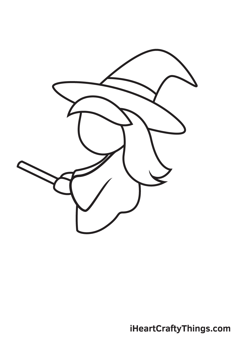 draw witch step 6