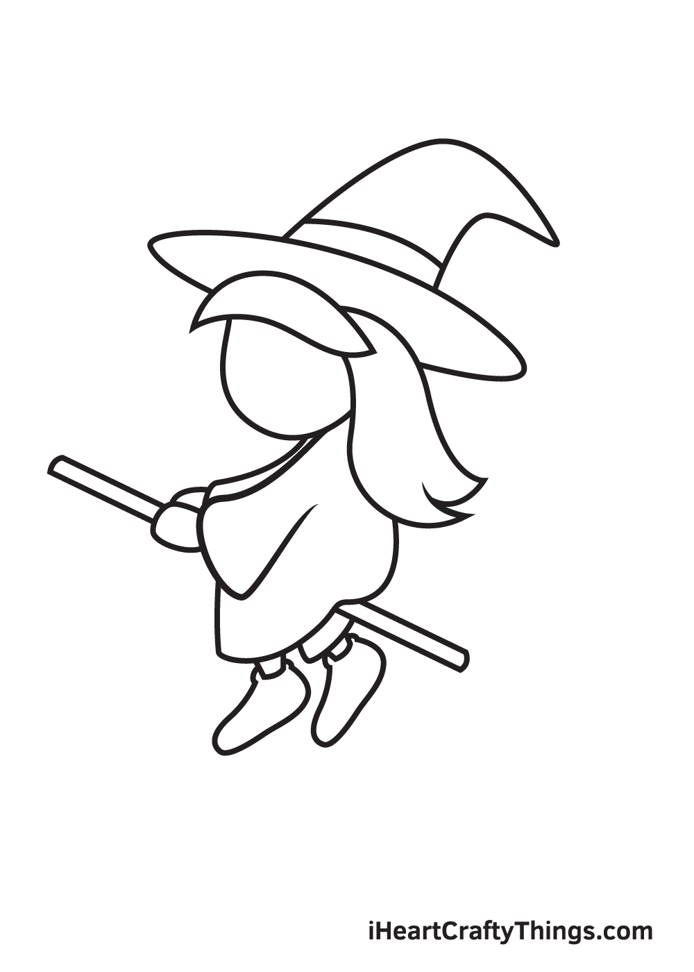 draw witch step 8