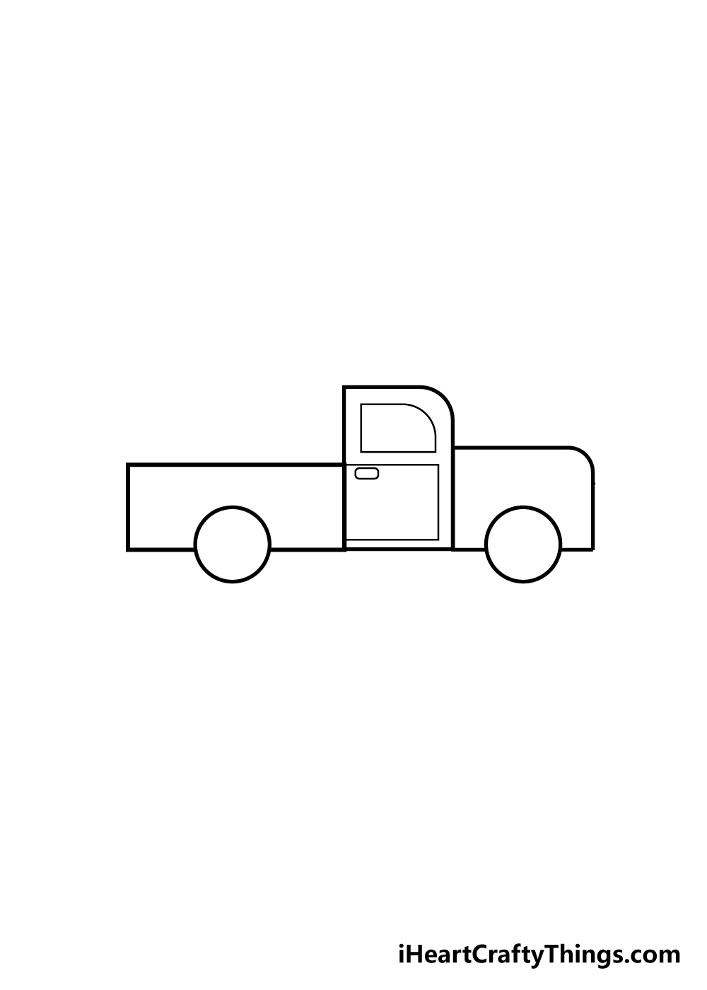 3 step truck drawing