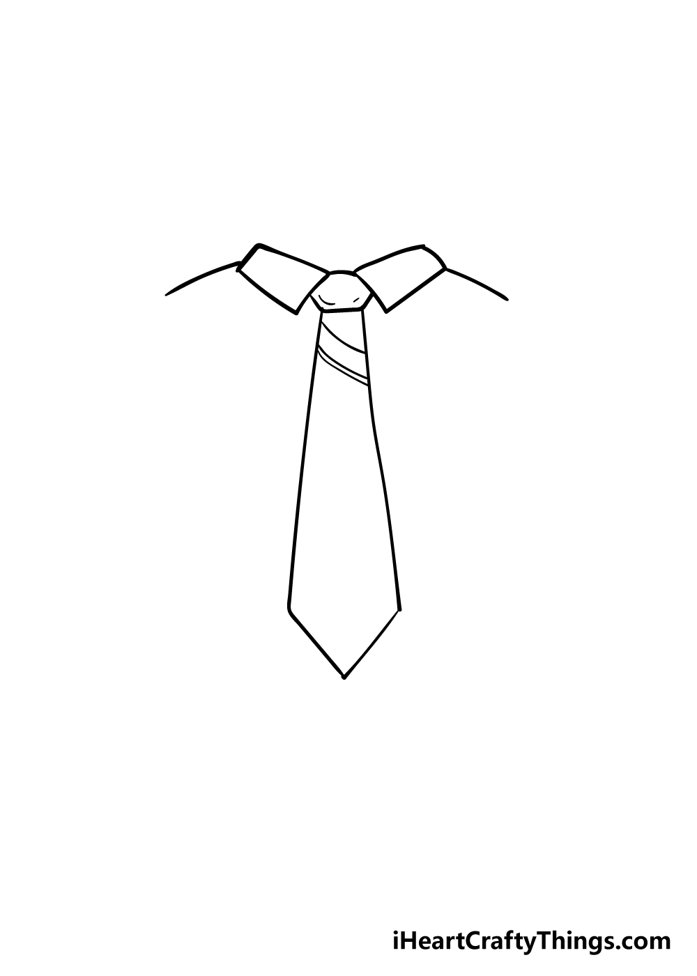 tie drawing step 4