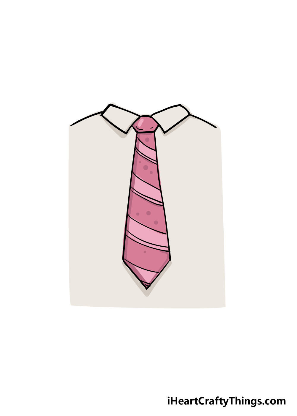 tie drawing step 6