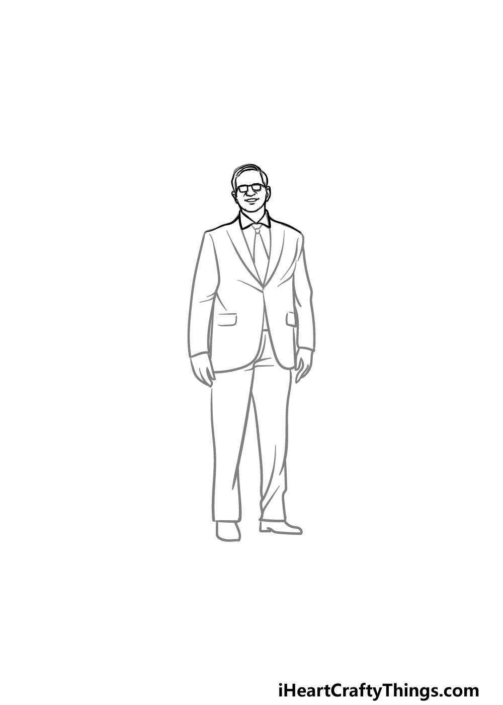 draw a suit step 1