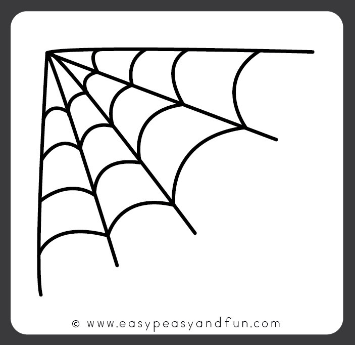 Printable Drawing Tutorials - Spider Web