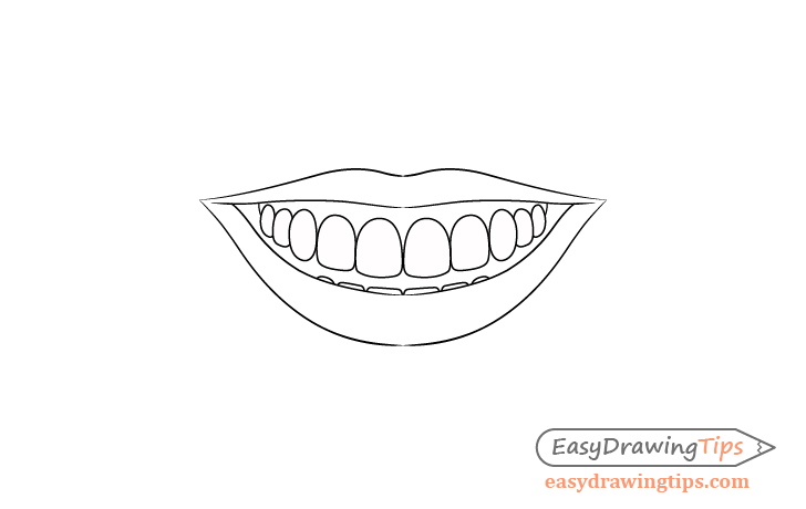 Draw a smile line