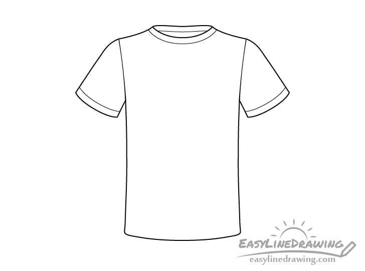 Line drawing T-shirt